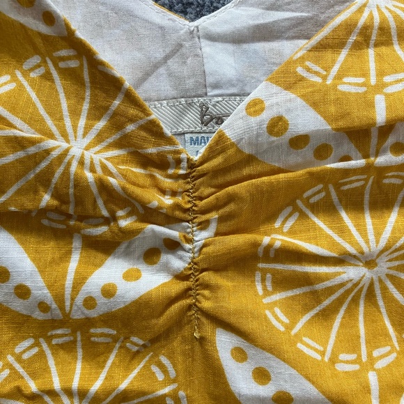 Boden sleeveless dress - Women's Size 6 - floral, geometric, sunflower yellow - Picture 8 of 14